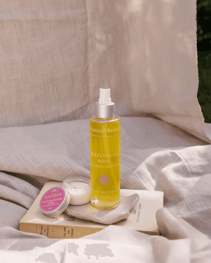 multi use butter en oil roos